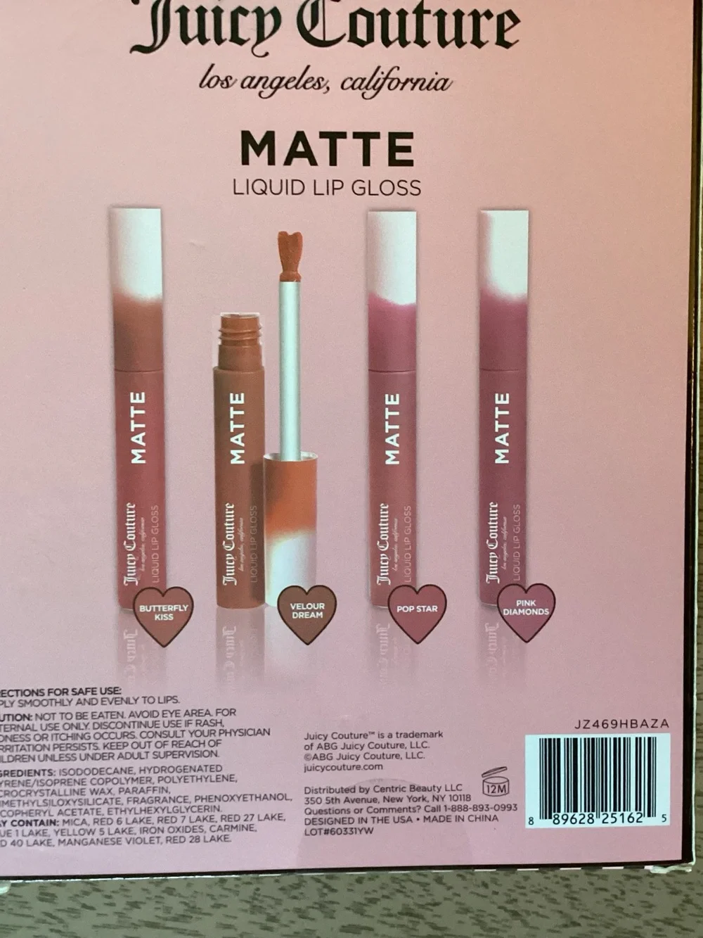 Juicy Couture Kiss & Tell Matte Liquid Lip Gloss New